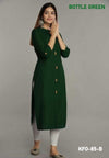 Comfort & Style Rayon Plain Kurti for Daily Wear XS TO 10XL