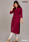 Comfort & Style Rayon Plain Kurti for Daily Wear XS TO 10XL