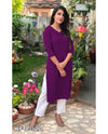 Classic Comfort Rayon Plain Kurti for Everyday Wear XS TO 10XL