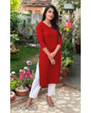 Classic Comfort Rayon Plain Kurti for Everyday Wear XS TO 10XL