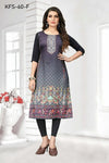 Classic Office Prints Crepe Kurti for Everyday XS TO 3XL