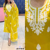 Classic Charm Chikankari Embroidery Kurti Pant with Elegant Dupatta