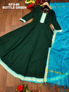 Charming Comfort South Cotton Gown with Dupatta XS TO 10XL